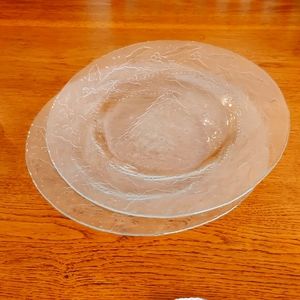 ARCOROC Dinner Plates 10" Christmas Tree Holly Set of 2 Excellent Condition